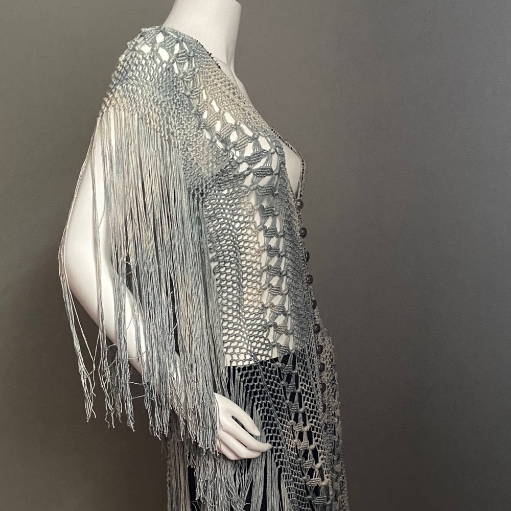 hand crocheted cardigan custom made - Picture 8 of 10